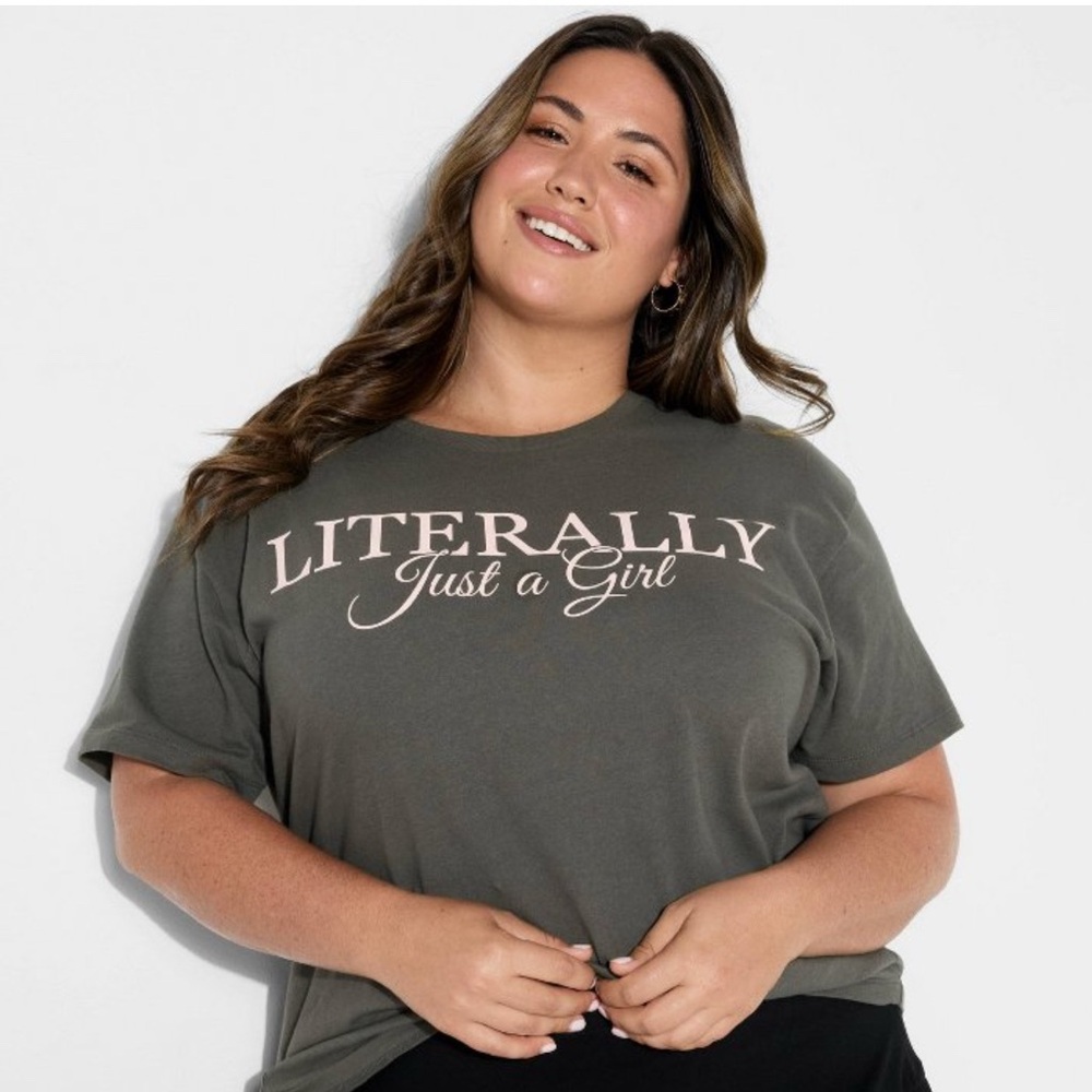Grayson Threads Literally Just a Girl Tee - Dark Gray